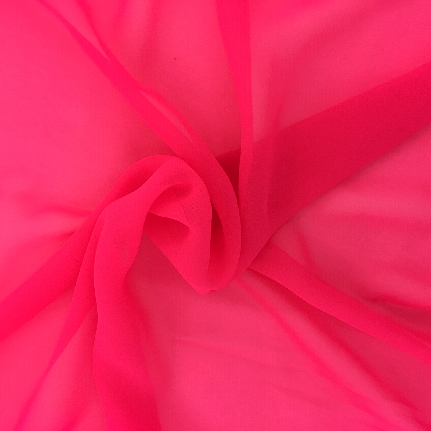 Chiffon Fabric Fluo Pink